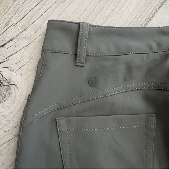 Lululemon City Sleek Slim-Fit 5 Pocket High-Rise Pant in Grey Sage Size 28 - Picture 8 of 13